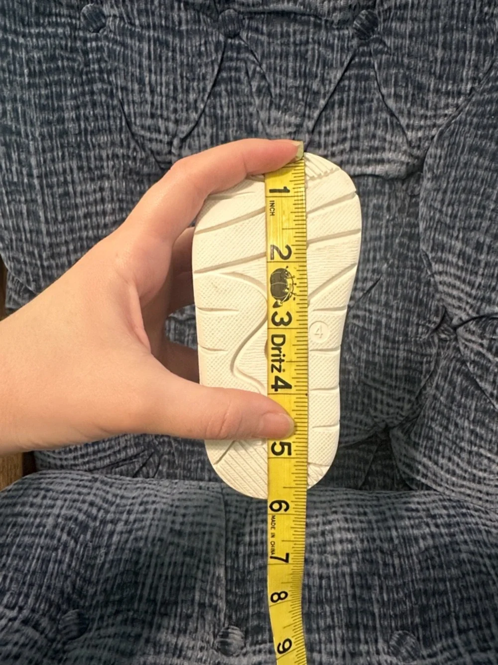 Carter's Navy and Orange Infant Sneakers with White Accents - Picture 6 of 6